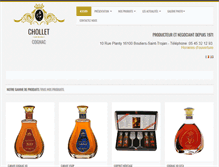 Tablet Screenshot of cognac-chollet.com